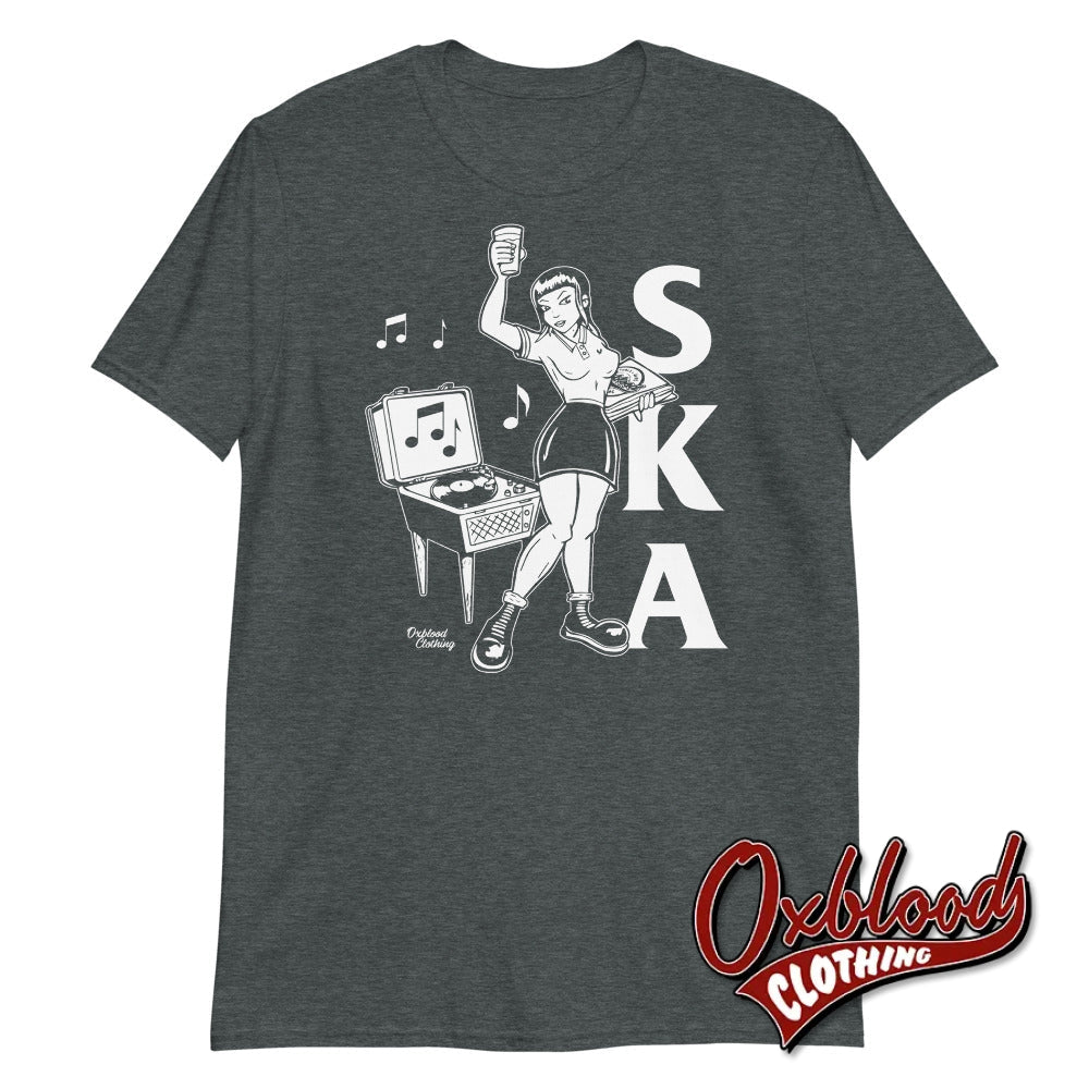Ska Rude Girl T-Shirt - Two-Tone Clothing Dark Heather / S