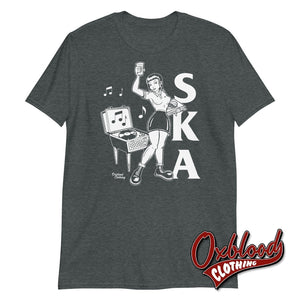 Ska Rude Girl T-Shirt - Two-Tone Clothing Dark Heather / S