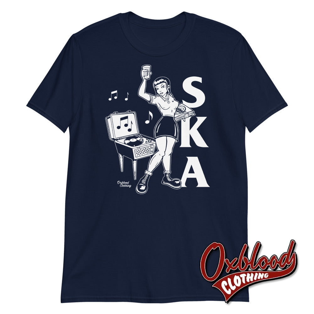 Ska Rude Girl T-Shirt - Two-Tone Clothing Navy / S