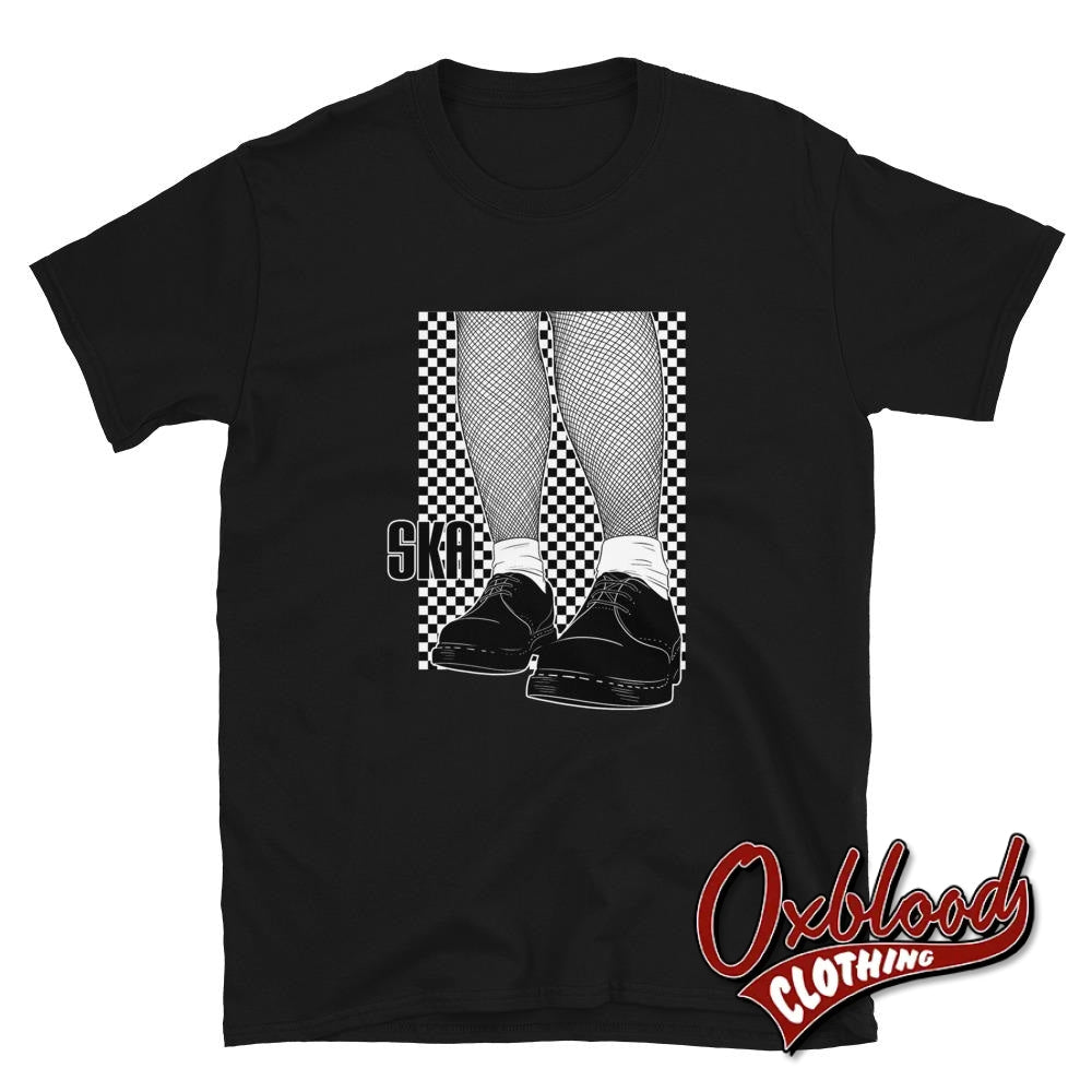 Skanking Reggae Ska Girl T-Shirt Black / S Shirts