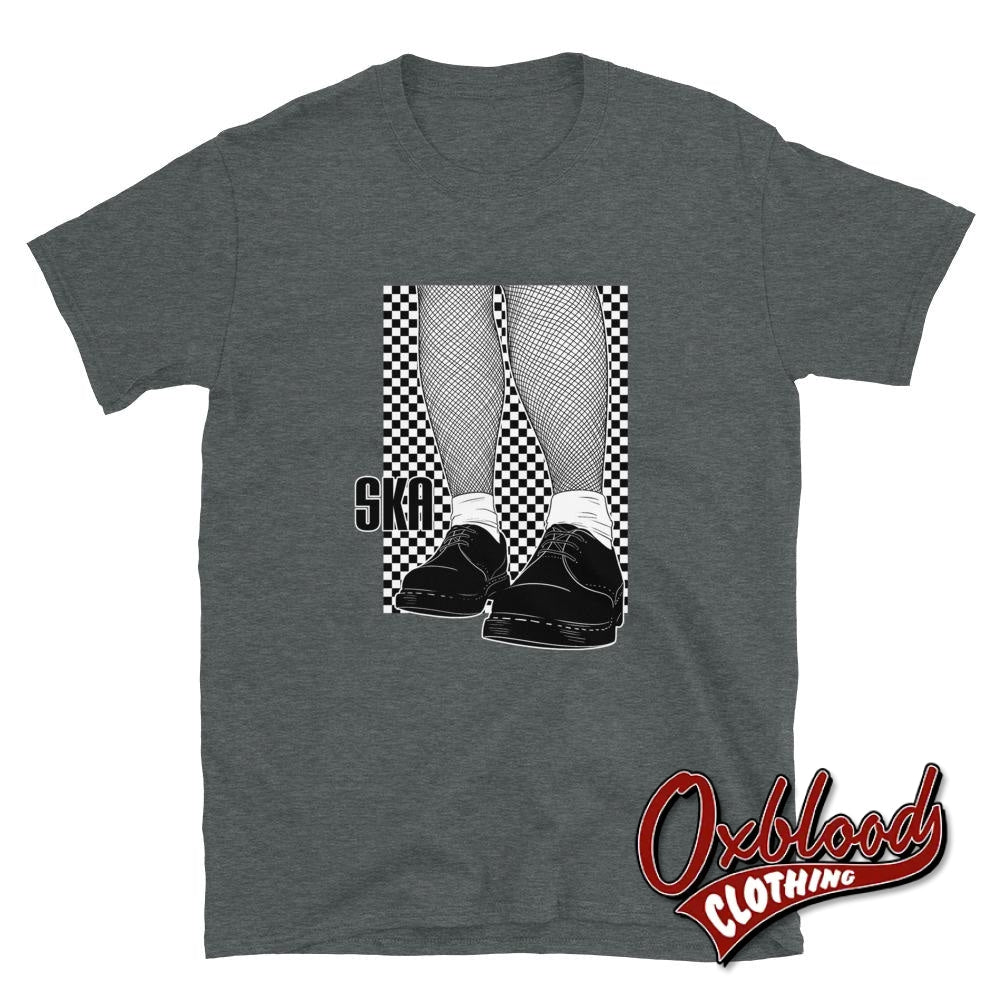 Skanking Reggae Ska Girl T-Shirt Dark Heather / S Shirts