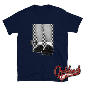 Skanking Reggae Ska Girl T-Shirt Navy / S Shirts