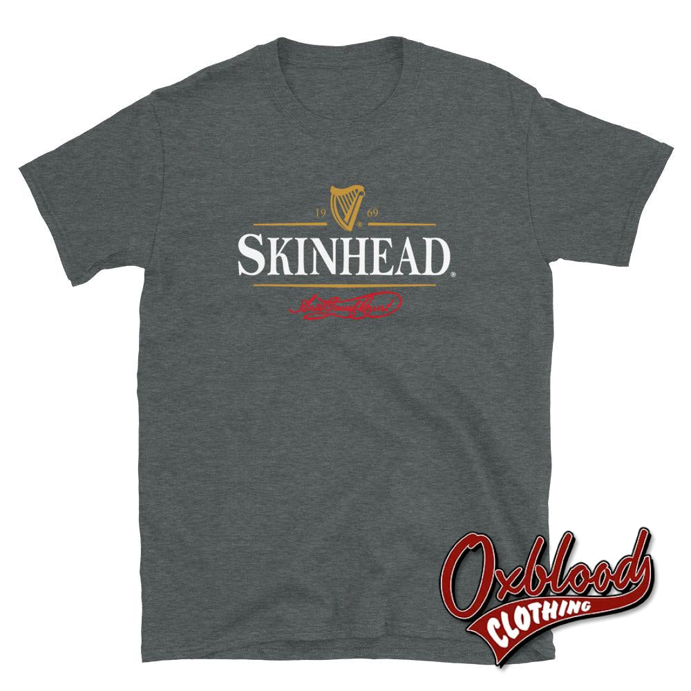 Skinhead 1969 - Anti-Social Cunt (Guinness) T-Shirt Dark Heather / S