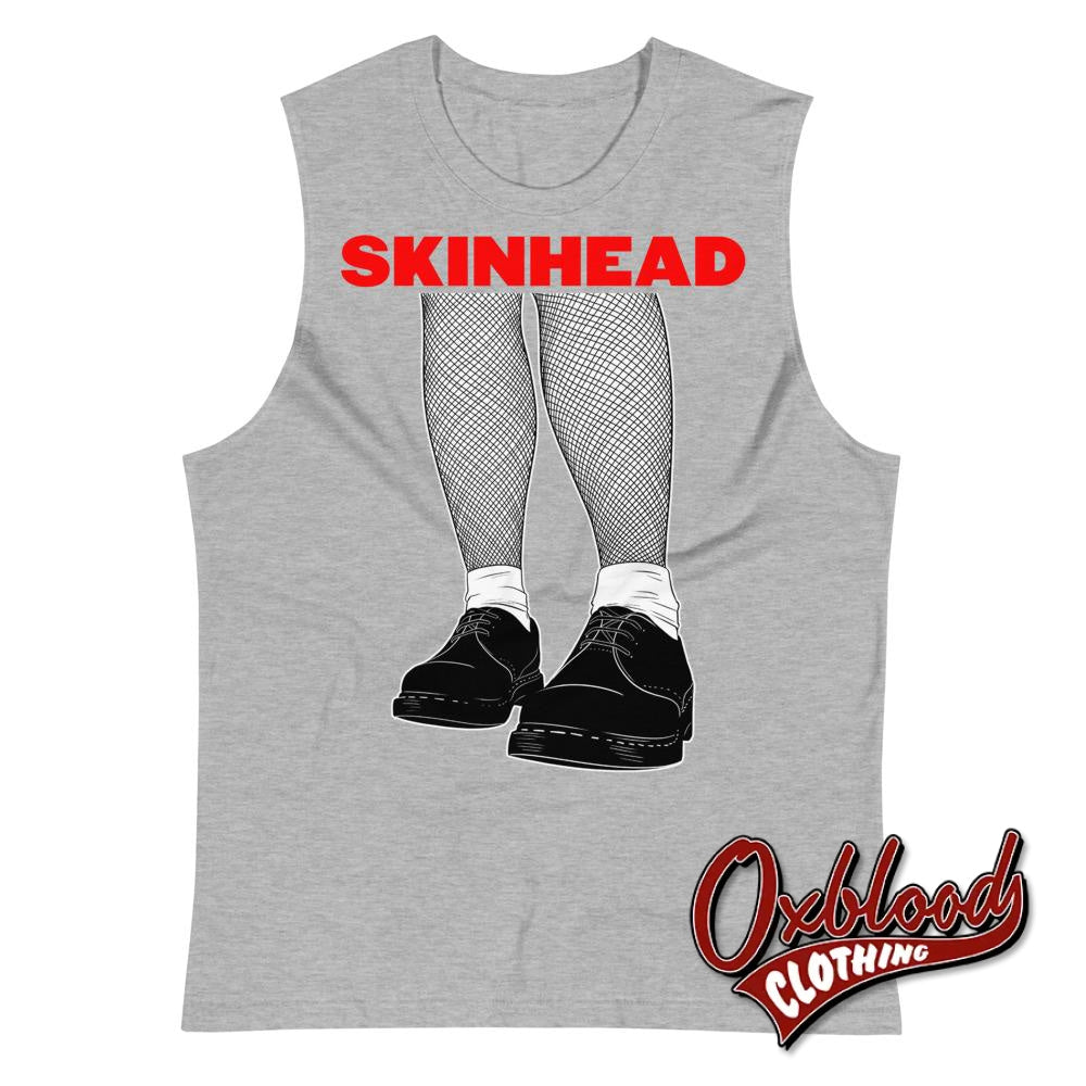 Skinhead Girl Cut-Off Muscle Shirt Athletic Heather / S Tank Top