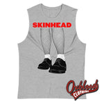 Cargar imagen en el visor de la galería, Skinhead Girl Cut-Off Muscle Shirt Athletic Heather / S Tank Top
