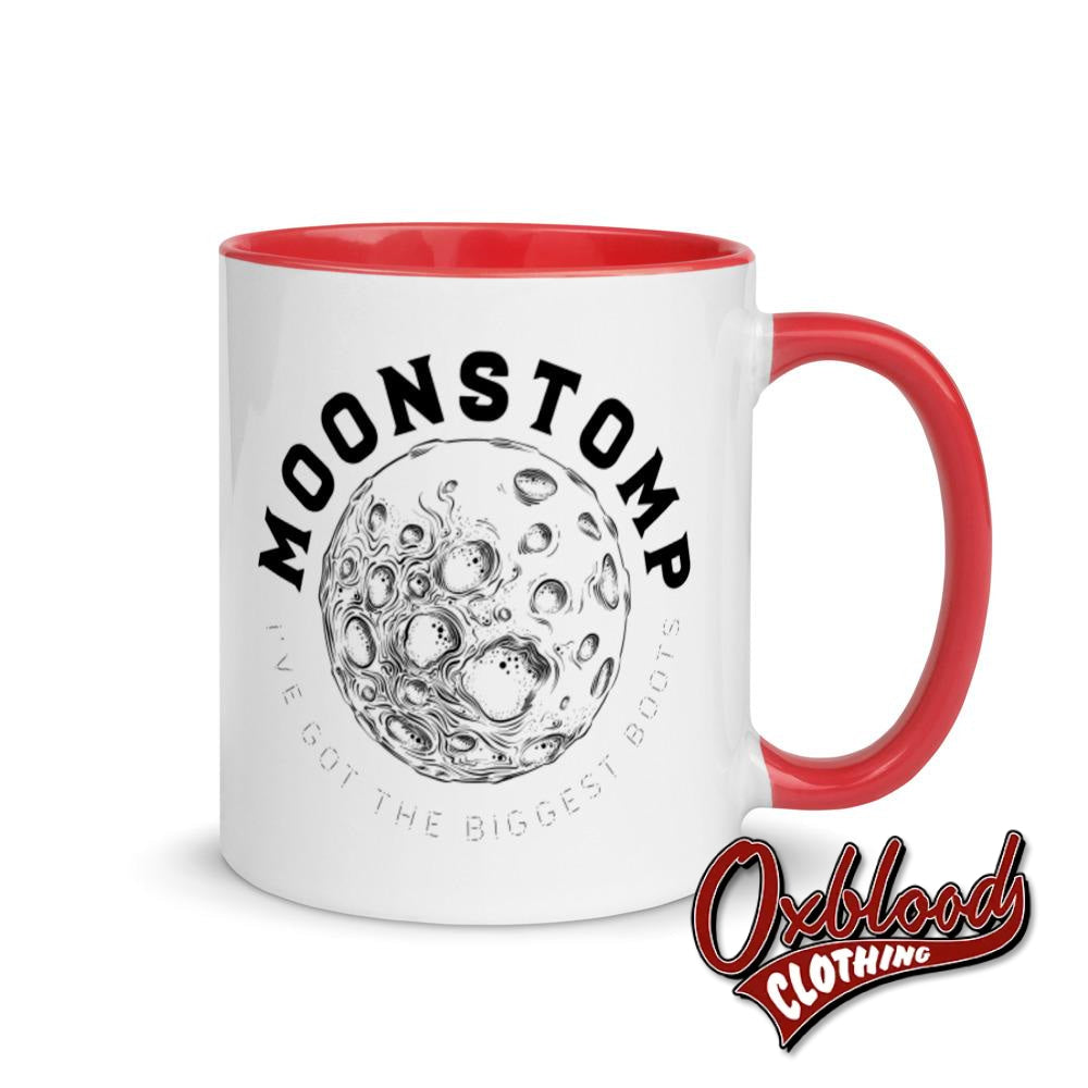 Skinhead Moonstomp Mug With Color Inside Ive Got The Biggest Boots Red
