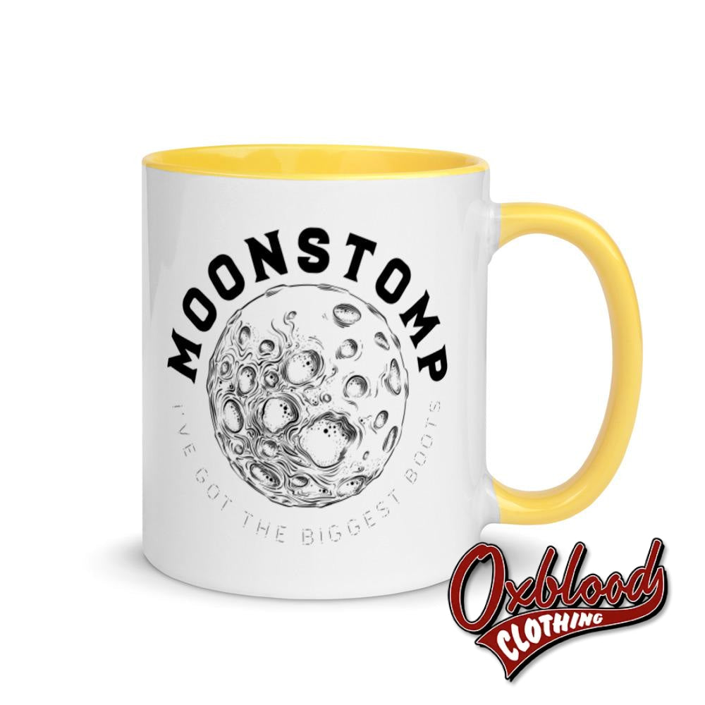 Skinhead Moonstomp Mug With Color Inside Ive Got The Biggest Boots Yellow