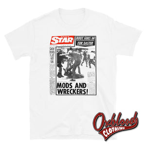 Skinhead Newspaper T-Shirt - Southend Seafront Ramage S