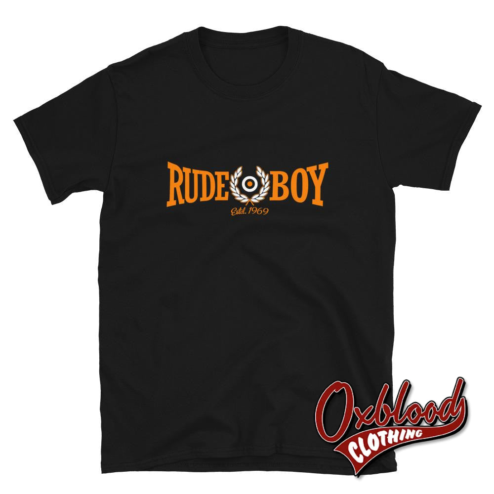 Skinhead Rude Boy T-Shirt - 1969 Hard Mod Clothing Black / S
