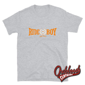 Skinhead Rude Boy T-Shirt - 1969 Hard Mod Clothing Sport Grey / S
