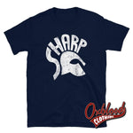 Cargar imagen en el visor de la galería, Skinheads Against Racial Prejudice T-Shirt - S.h.a.r.p. / Sharp Shirt Navy S
