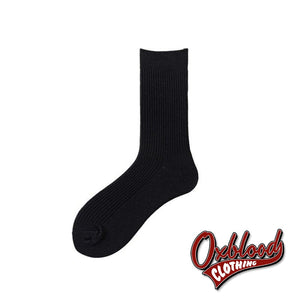Solid Coloured Mens Socks - Fluorescence Color Black / Eur39-44