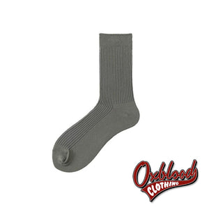 Solid Coloured Mens Socks - Fluorescence Color Dark Grey / Eur39-44
