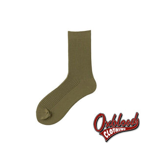 Solid Coloured Mens Socks - Fluorescence Color Green / Eur39-44