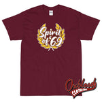 Load image into Gallery viewer, Spirit Of 69 Rude Boy Reggae T-Shirt - Mods Clothing 1960S Maroon / S
