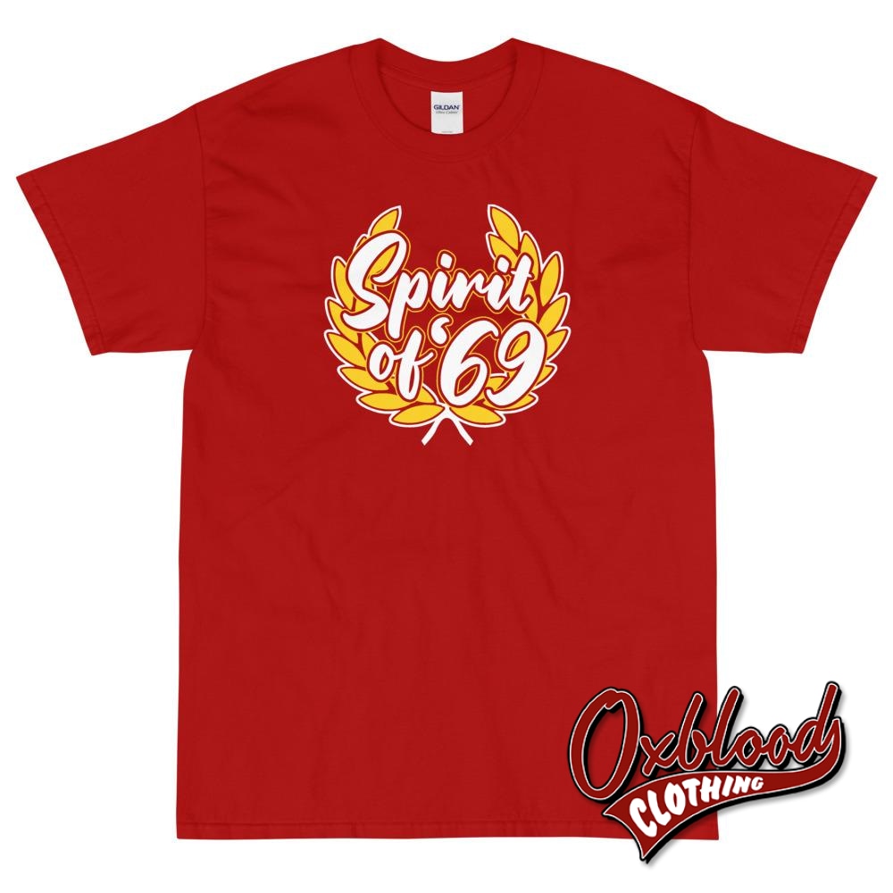 Spirit Of 69 Rude Boy Reggae T-Shirt - Mods Clothing 1960S Red / S