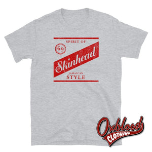 Spirit Of 69 Skinhead T-Shirt - Jamaican Style Reggae Clothing Uk Sport Grey / S Shirts