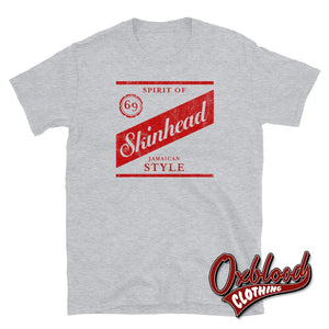 Spirit Of 69 Skinhead T-Shirt - Jamaican Style Reggae Clothing Uk Sport Grey / S Shirts