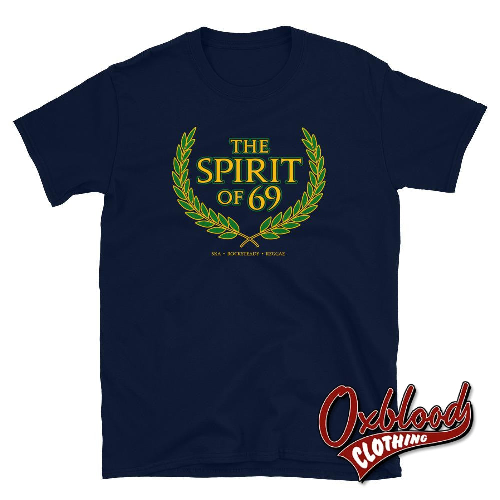 Spirit Of 69 T-Shirt - Ska Rocksteady Reggae Clothing Uk Navy / S