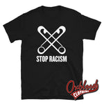 Load image into Gallery viewer, Stop Racism T-Shirt - Crossed Safety Pin Anti-Racist Black / S Shirts
