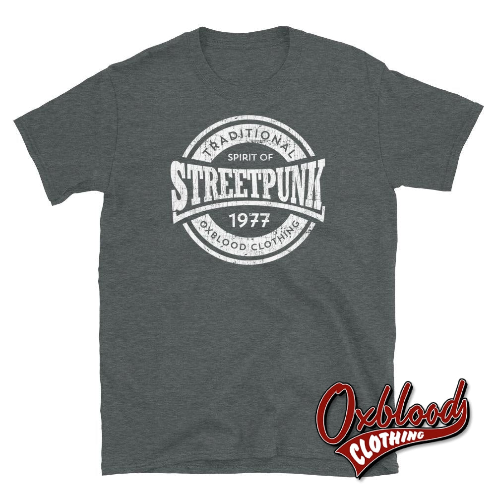 Street Punk T-Shirt - 80S T-Shirts & Straight Edge Clothing Uk Dark Heather / S