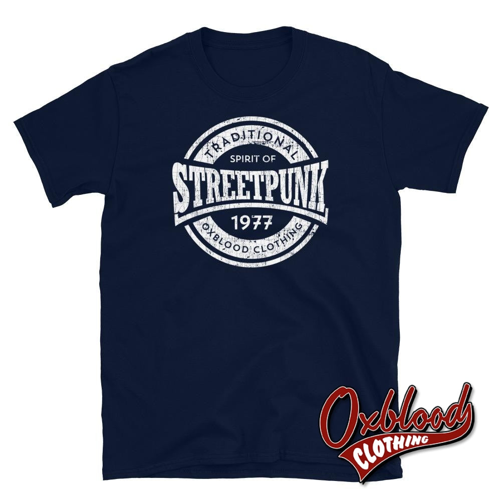 Street Punk T-Shirt - 80S T-Shirts & Straight Edge Clothing Uk Navy / S
