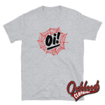 Load image into Gallery viewer, Streetpunk Oi! Spiderweb T-Shirt - Punk Clothing Sport Grey / S
