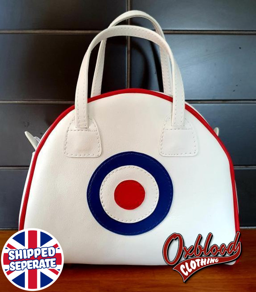 Target Mod Subculture Handbag - Aly Style Hand-Stitched Scooterist Reggae Bag