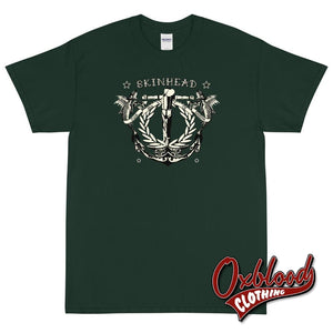 Tattoo Crucified Skinhead T-Shirt - Punk Ska Oi! Reggae Forest / S