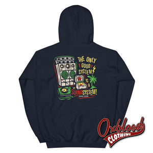 The Only Good System Is A Sound Hoodie - Dub Old School Design X Oxblood Clothing Navy / S