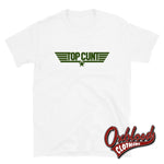 Cargar imagen en el visor de la galería, Top Cunt T-Shirt - Gun Parody Rude Clothing &amp; Offensive Shirts White / S
