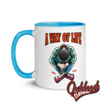 Lade das Bild in den Galerie-Viewer, Traditional Skinhead A Way Of Life Mug With Color Inside - Mr Duck Plunkett Mugs
