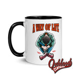 Lade das Bild in den Galerie-Viewer, Traditional Skinhead A Way Of Life Mug With Color Inside - Mr Duck Plunkett Mugs
