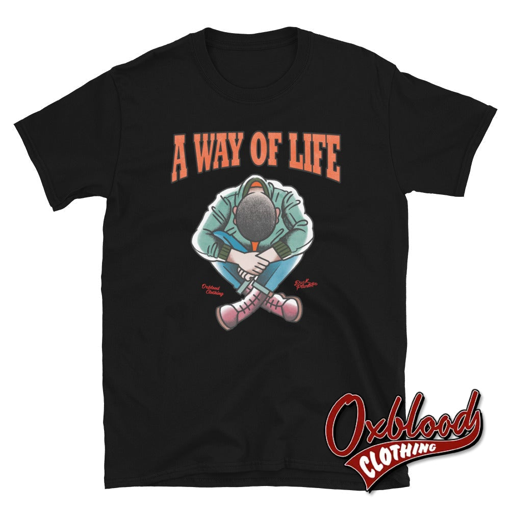 Traditional Skinhead A Way Of Life T-Shirt - Mr Duck Plunkett Black / S Shirts