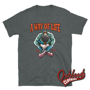 Traditional Skinhead A Way Of Life T-Shirt - Mr Duck Plunkett Dark Heather / S Shirts