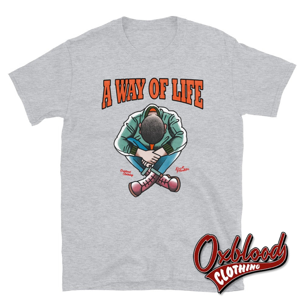 Traditional Skinhead A Way Of Life T-Shirt - Mr Duck Plunkett Sport Grey / S Shirts