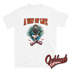 Traditional Skinhead A Way Of Life T-Shirt - Mr Duck Plunkett White / S Shirts