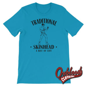 Traditional Skinhead T-Shirt Aqua / S Shirts