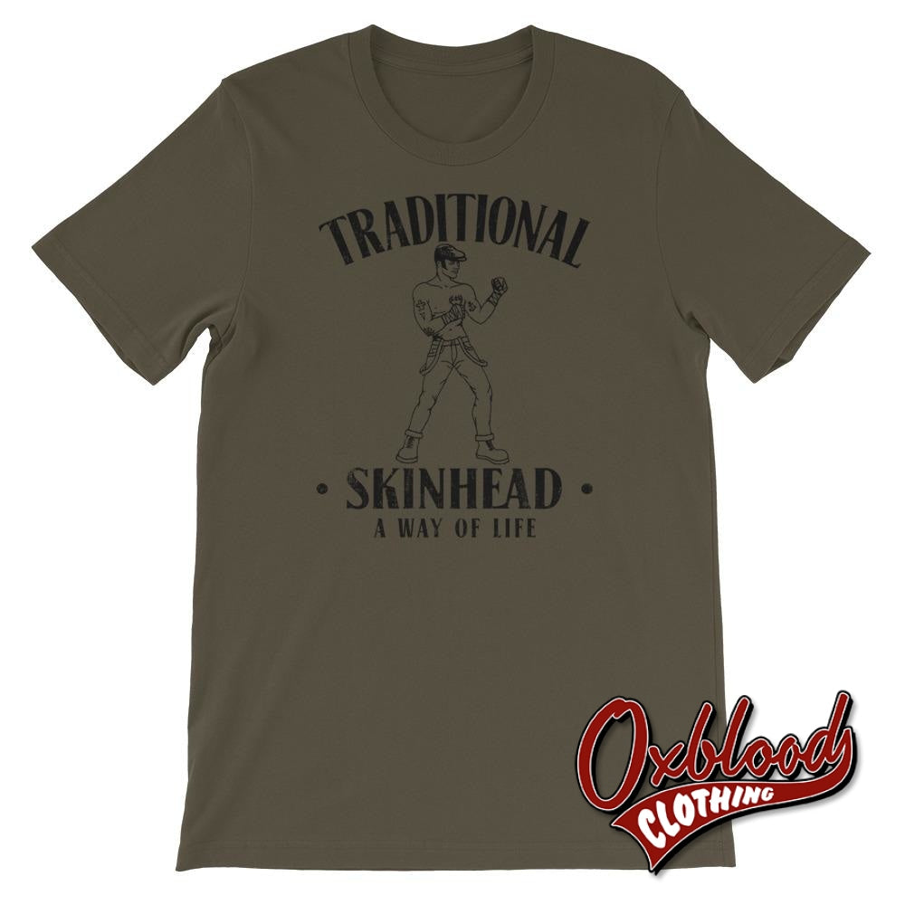 Traditional Skinhead T-Shirt Army / S Shirts