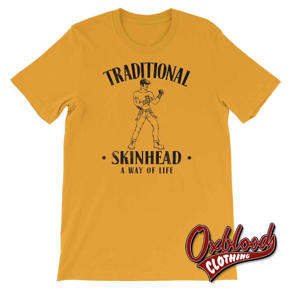 Traditional Skinhead T-Shirt Mustard / S Shirts