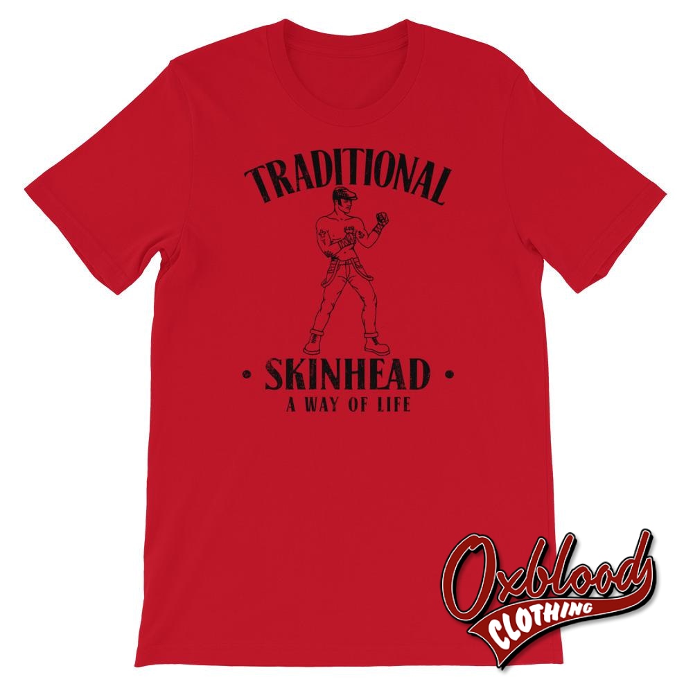 Traditional Skinhead T-Shirt Red / S Shirts