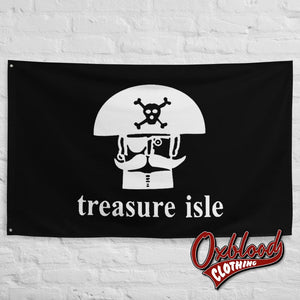Treasure Isle Flag - Skinhead Reggae Ska Boss Sound Ocksteady Roots Duke Records Trojan Crab