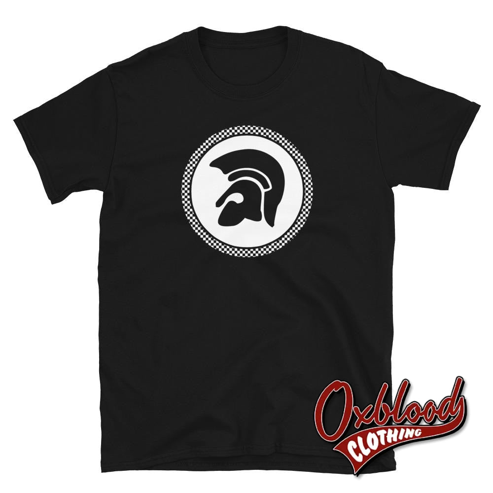 Trojan 2 Tone T-Shirt - Checkered Two Tone Ska Clothing S