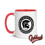 Load image into Gallery viewer, Trojan Skinhead Mug With Color Inside

