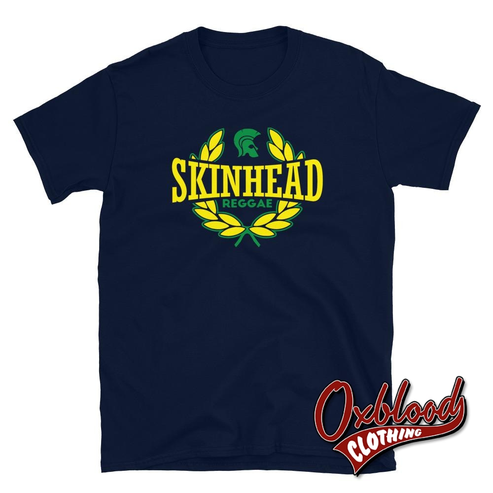 Trojan Skinhead Reggae T-Shirt - Spirit Of 69 Boss Shirt Traditional Clothing & Music Navy / S