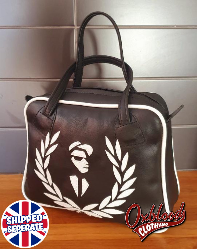 Two-Tone Man Handbag - Maria Style Hand-Stitched Walt Jabsco 2-Tone Ska Girl Bag