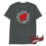 Load image into Gallery viewer, Unisex Oi! Spiderweb T-Shirt - Streetpunk Gothic Aesthetic Dark Heather / S
