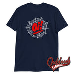 Load image into Gallery viewer, Unisex Oi! Spiderweb T-Shirt - Streetpunk Gothic Aesthetic Navy / S
