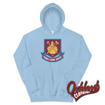 Lade das Bild in den Galerie-Viewer, West Ham Punks &amp; Skins United Hoodie - Football 1312 Westham Sweatshirt Light Blue / S
