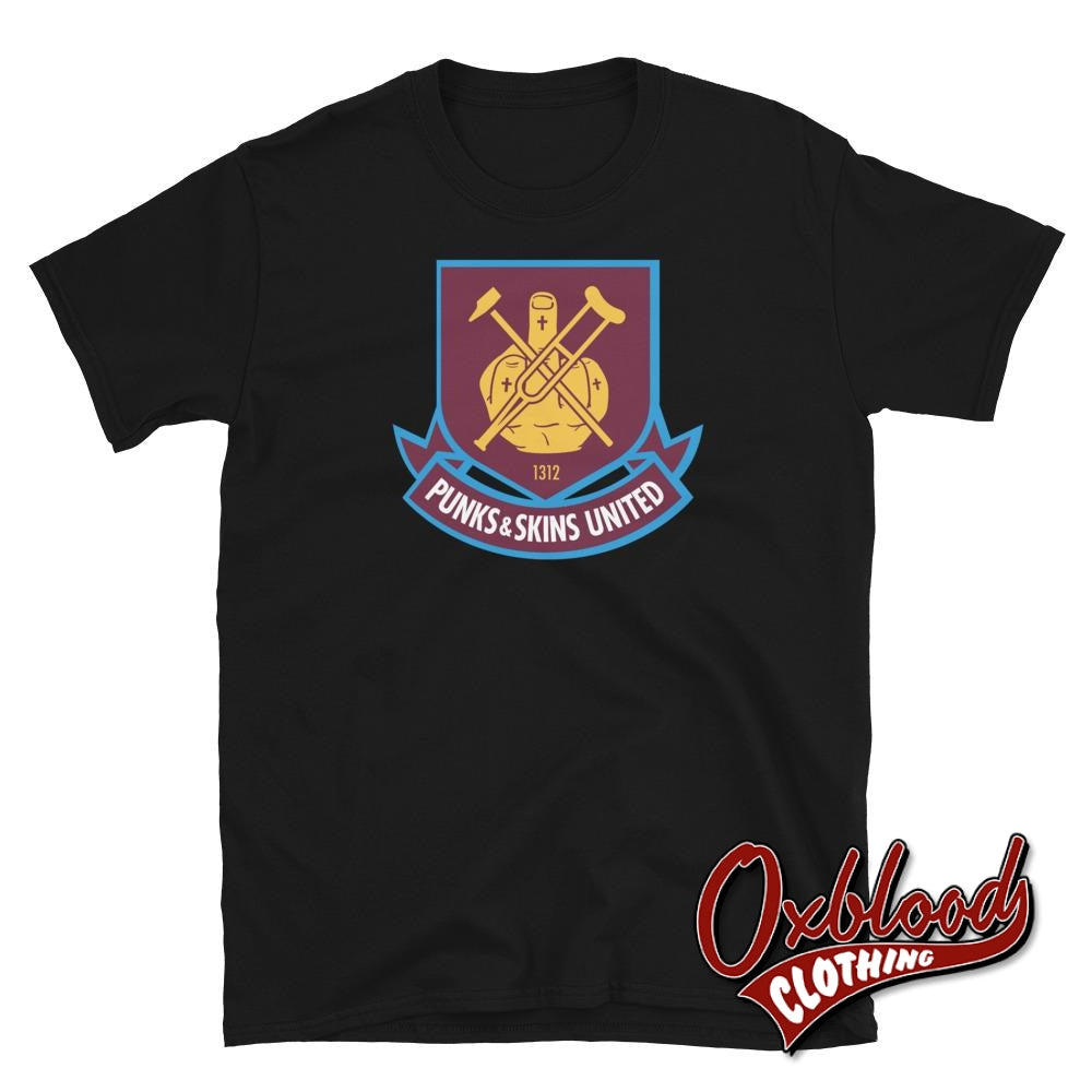 West Ham Punks & Skins United T-Shirt - Football 1312 Black / S